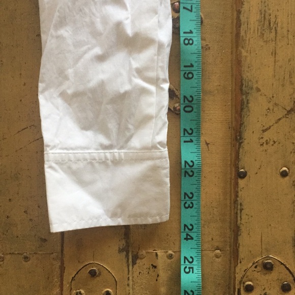 THEORY WHITE BUTTON UP MEASUREMENTS - Picture 7 of 7